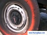 Student jerks off on a guys new car