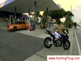 White guy kneels for a black thug