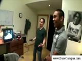 Cute guys in a college dorm