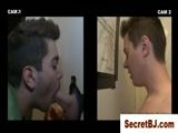 Straight guy gets gay suckoff at gloryhole