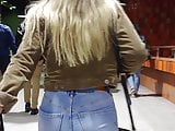 Perfect round ass creep candid 