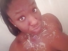 Jaz takes a shower 