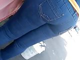 Booty meat busting out them jeans, pt.9