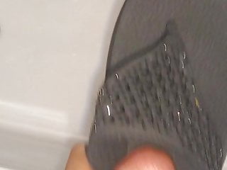 Cummed on my Hijabi Bengali sister in laws black sandals