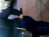 Huge Booty Blue Jeans moving, pt.2