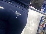 Cumming on Plump Ass Light Skin Teen