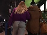 Round british teen jiggle booty in sweatpants 