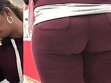 Tight Sweats Struggle to Hold Mixed Bubble Booty