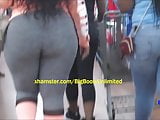 Red-Bone Semi-Mega Huge Booty Gray Sweats Legging