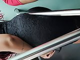 Huge booty stick to the pole