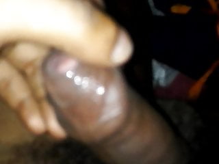 Hard uncut cock