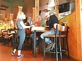 Sexy Big Ass Blonde Waitress