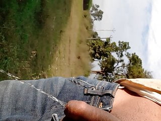 Pissing in Field