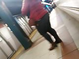 White BBW Pawg in train station, pt.1