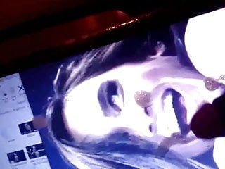 WWE  AJ Lee hot moaning cum tribute