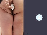 Antonella have pain with a little large dildo deodorant in A