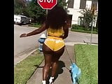 Remember her big azz booty walking the dog hot damn girl!!