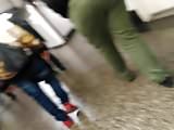 Thick ass mature booty meat candid in subway, pt.2
