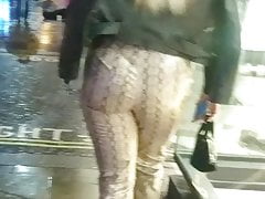 Candid Big Booty Instagram Teen Slut - Tight Leather Pants 