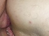 lick sperm from ass