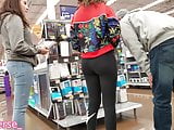 Latino Candid Teen In Black Nike See Through Leggings