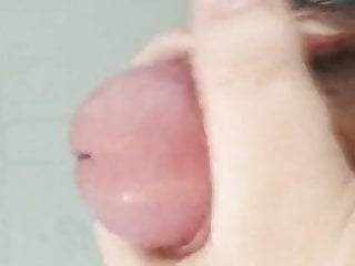 Small fat hairy asian cock being wanked and cumming