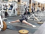 Sexy Ukrainian MMA Fighter Elena Ovchynnikova Gym Stretching